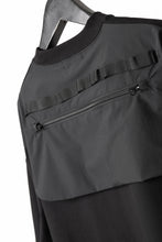 画像をギャラリービューアに読み込む, D-VEC x ALMOSTBLACK OVERSIZED ZIP POCKET SHORT T-SHIRT / HIGH TWIST COTTON S.R.G. (BLACK)