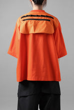 画像をギャラリービューアに読み込む, D-VEC x ALMOSTBLACK OVERSIZED ZIP POCKET SHORT T-SHIRT / HIGH TWIST COTTON S.R.G. (ORANGE)