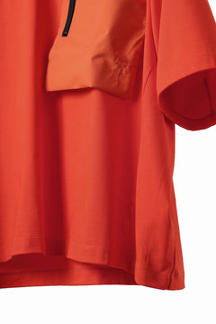 画像をギャラリービューアに読み込む, D-VEC x ALMOSTBLACK OVERSIZED ZIP POCKET SHORT T-SHIRT / HIGH TWIST COTTON S.R.G. (ORANGE)