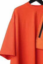 画像をギャラリービューアに読み込む, D-VEC x ALMOSTBLACK OVERSIZED ZIP POCKET SHORT T-SHIRT / HIGH TWIST COTTON S.R.G. (ORANGE)