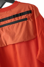 画像をギャラリービューアに読み込む, D-VEC x ALMOSTBLACK OVERSIZED ZIP POCKET SHORT T-SHIRT / HIGH TWIST COTTON S.R.G. (ORANGE)