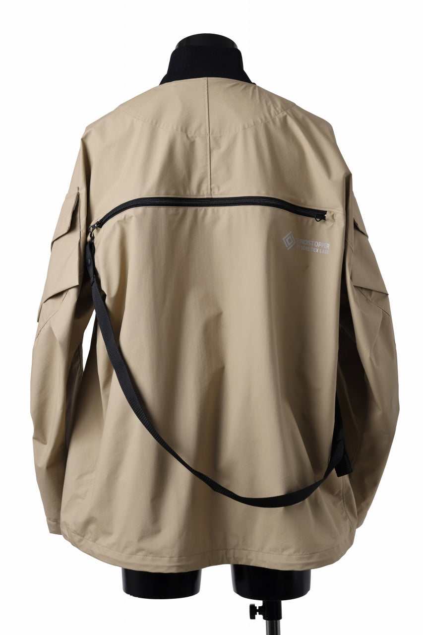 画像をギャラリービューアに読み込む, D-VEC x ALMOSTBLACK MA-1 BLOUSON / WINDSTOPPER BY GORE-TEX LABS 3L S.R.G. (BEIGE)