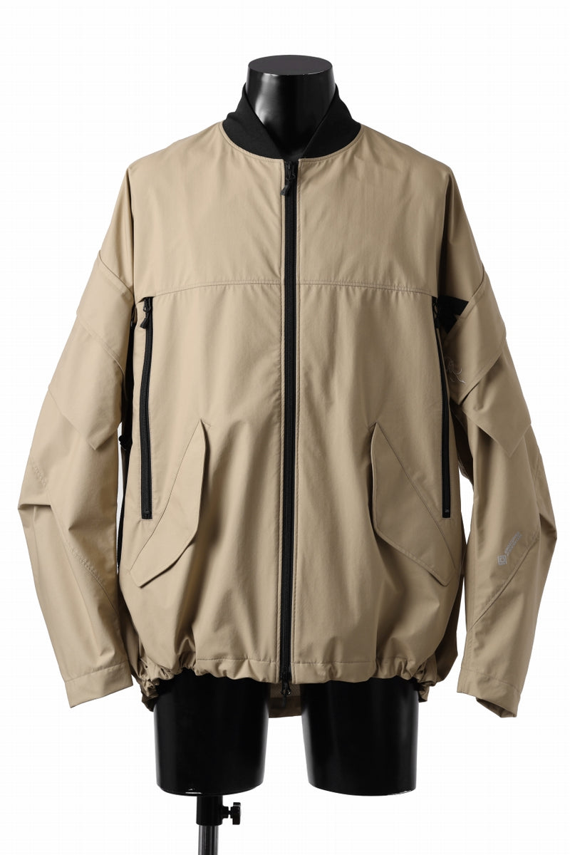 D-VEC x ALMOSTBLACK MA-1 BLOUSON / WINDSTOPPER BY GORE-TEX LABS 3L S.R.G.  (BEIGE)