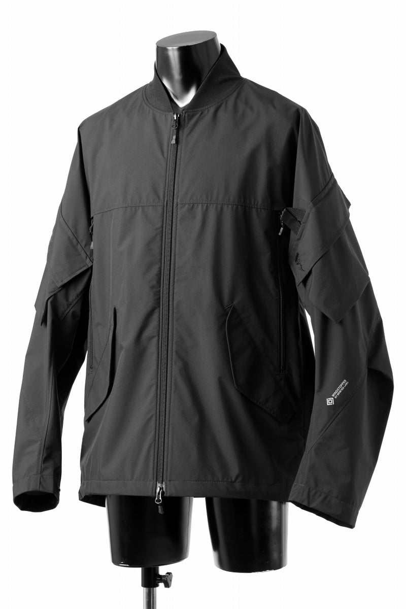 D-VEC x ALMOSTBLACK MA-1 BLOUSON / WINDSTOPPER BY GORE-TEX LABS 3L S.R.G.  (BLACK)