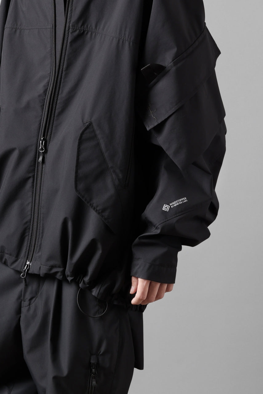 画像をギャラリービューアに読み込む, D-VEC x ALMOSTBLACK MA-1 BLOUSON / WINDSTOPPER BY GORE-TEX LABS 3L S.R.G. (BLACK)