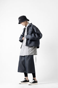 画像をギャラリービューアに読み込む, D-VEC TECH DENIM WIDE CROPPED TROUSERS / STRETCH TWILL (INDIGO)