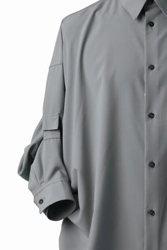 画像をギャラリービューアに読み込む, D-VEC CONVERTIBLE L/S SHIRT / STRETCH TAFFETA (GREY)