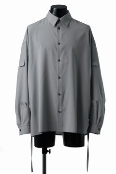 画像をギャラリービューアに読み込む, D-VEC CONVERTIBLE L/S SHIRT / STRETCH TAFFETA (GREY)