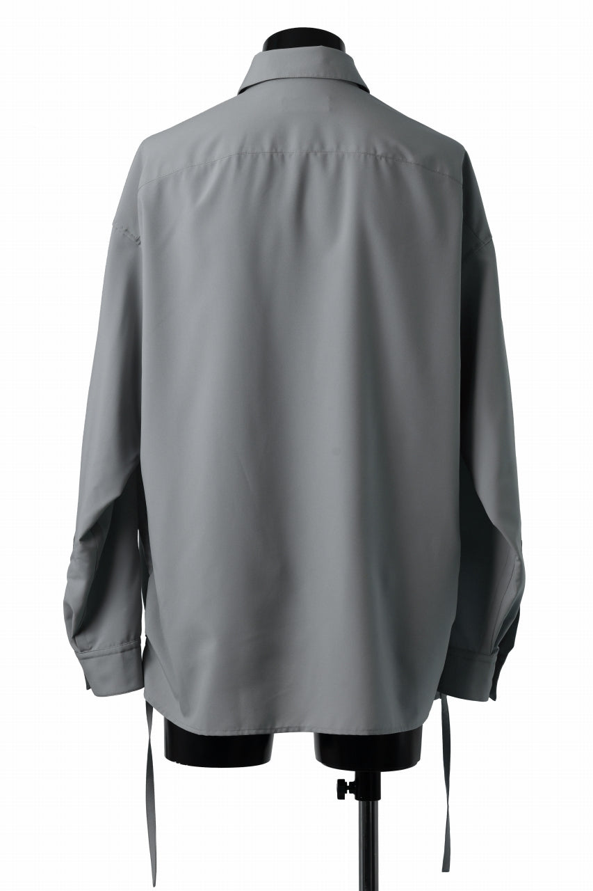 画像をギャラリービューアに読み込む, D-VEC CONVERTIBLE L/S SHIRT / STRETCH TAFFETA (GREY)