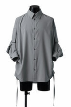 画像をギャラリービューアに読み込む, D-VEC CONVERTIBLE L/S SHIRT / STRETCH TAFFETA (GREY)