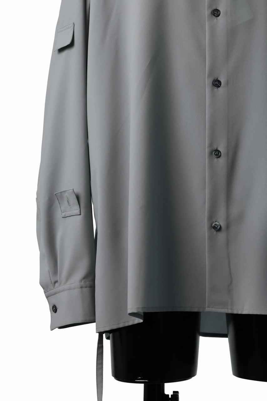 画像をギャラリービューアに読み込む, D-VEC CONVERTIBLE L/S SHIRT / STRETCH TAFFETA (GREY)