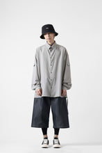 画像をギャラリービューアに読み込む, D-VEC TECH DENIM WIDE CROPPED TROUSERS / STRETCH TWILL (INDIGO)