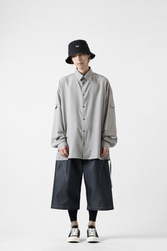 画像をギャラリービューアに読み込む, D-VEC TECH DENIM WIDE CROPPED TROUSERS / STRETCH TWILL (INDIGO)