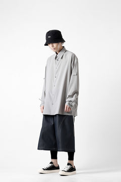 画像をギャラリービューアに読み込む, D-VEC CONVERTIBLE L/S SHIRT / STRETCH TAFFETA (GREY)