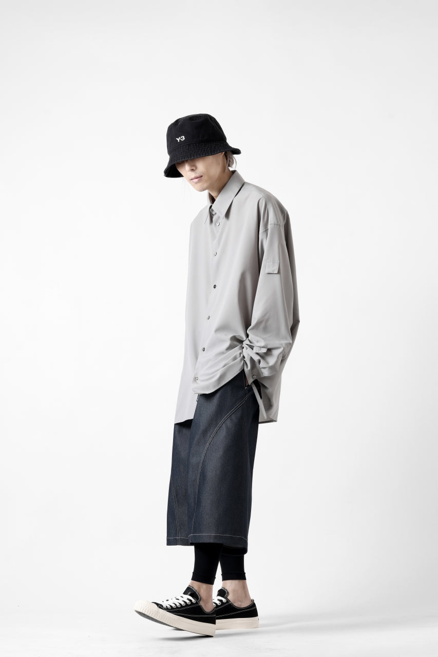 画像をギャラリービューアに読み込む, D-VEC TECH DENIM WIDE CROPPED TROUSERS / STRETCH TWILL (INDIGO)