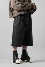 画像をギャラリービューアに読み込む, D-VEC TECH DENIM WIDE CROPPED TROUSERS / STRETCH TWILL (NIGHT SEA BLACK)