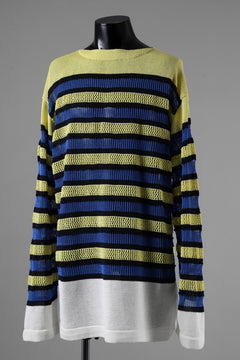 画像をギャラリービューアに読み込む, D-VEC MULTI BORDER LONG KNIT (MULTI)