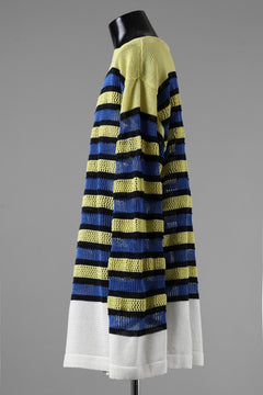 画像をギャラリービューアに読み込む, D-VEC MULTI BORDER LONG KNIT (MULTI)