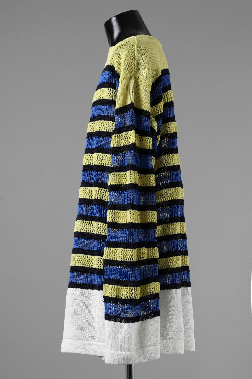 画像をギャラリービューアに読み込む, D-VEC MULTI BORDER LONG KNIT (MULTI)