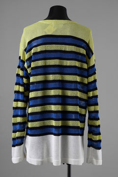 画像をギャラリービューアに読み込む, D-VEC MULTI BORDER LONG KNIT (MULTI)