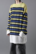 画像をギャラリービューアに読み込む, D-VEC MULTI BORDER LONG KNIT (MULTI)