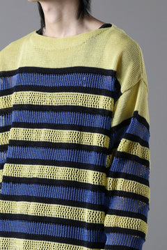 画像をギャラリービューアに読み込む, D-VEC MULTI BORDER LONG KNIT (MULTI)