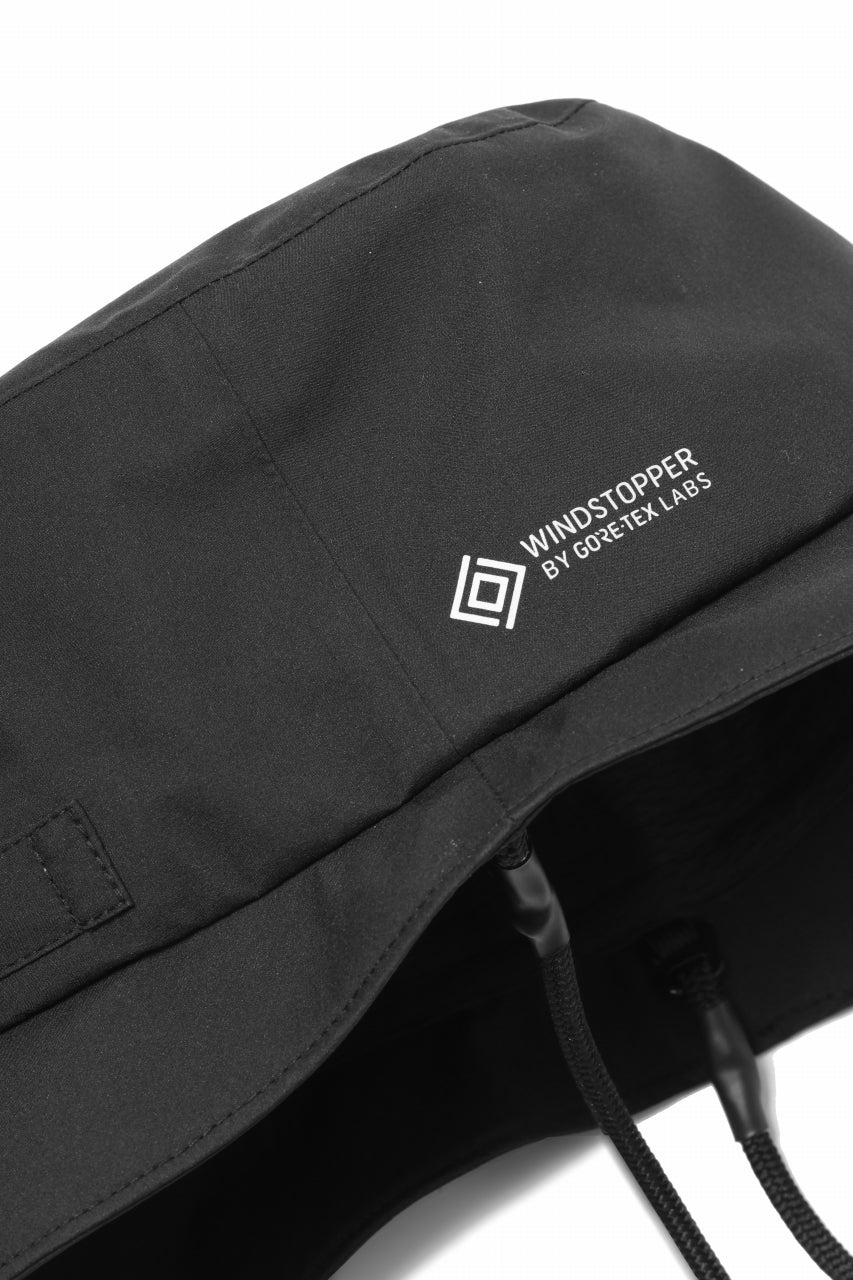 画像をギャラリービューアに読み込む, D-VEC x ALMOSTBLACK BUCKET HAT / WINDSTOPPER BY GORE-TEX LABS 3L S.D.G. (BLACK)