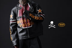 画像をギャラリービューアに読み込む, mastermind WORLD × VANSON STAR JACKET (BLACK)