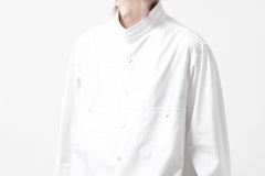 画像をギャラリービューアに読み込む, Y's for men CROSSED CHEST POCKET SHIRT / COTTON BROAD (WHITE)