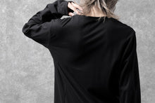 Load image into Gallery viewer, black crow x LOOM exclusive long sleeve tops / suvin cotton jersey (black)