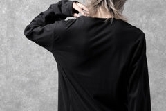Load image into Gallery viewer, black crow x LOOM exclusive long sleeve tops / suvin cotton jersey (black)