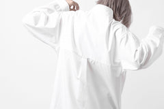 画像をギャラリービューアに読み込む, Y's for men CROSSED CHEST POCKET SHIRT / COTTON BROAD (WHITE)