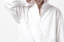 画像をギャラリービューアに読み込む, Y's for men CROSSED CHEST POCKET SHIRT / COTTON BROAD (WHITE)