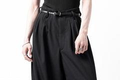 画像をギャラリービューアに読み込む, Y's for men 3TUCKS WIDE TAPERED PANTS / CLASSIC WOOL GABADINE (BLACK)