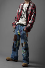 画像をギャラリービューアに読み込む, READYMADE HIPPIE DENIM PANTS / VINTAGE REMAKE + ART CRAFT (BLUE)