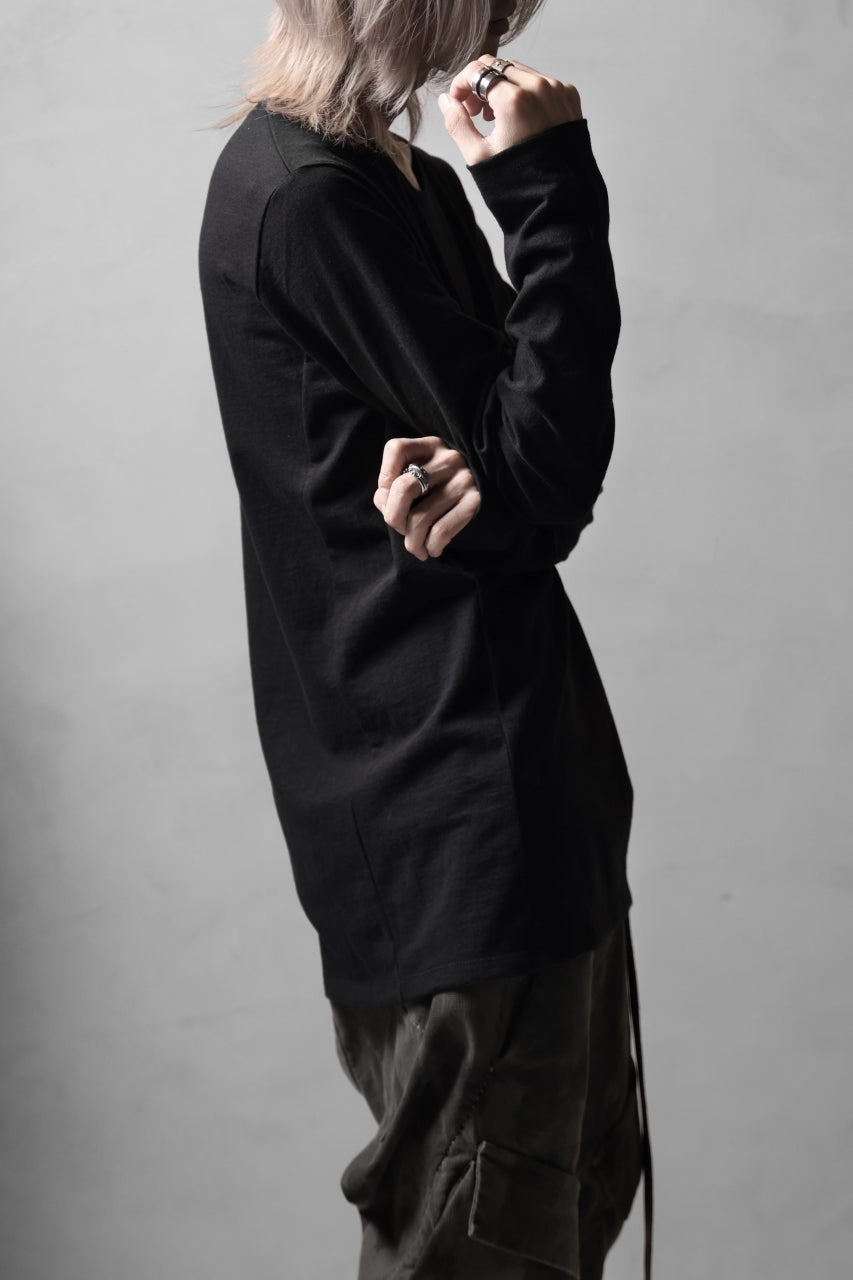 画像をギャラリービューアに読み込む, black crow x LOOM exclusive long sleeve tops / zimbabwe cotton jersey (black)