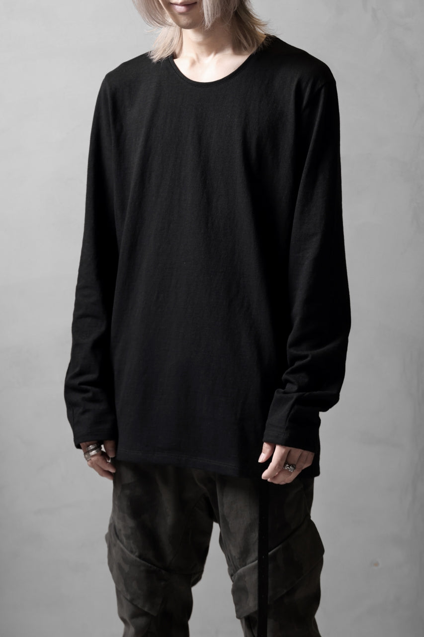 画像をギャラリービューアに読み込む, black crow x LOOM exclusive long sleeve tops / zimbabwe cotton jersey (black)
