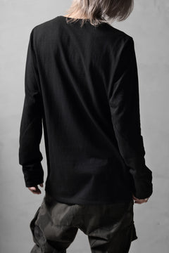 画像をギャラリービューアに読み込む, black crow x LOOM exclusive long sleeve tops / zimbabwe cotton jersey (black)