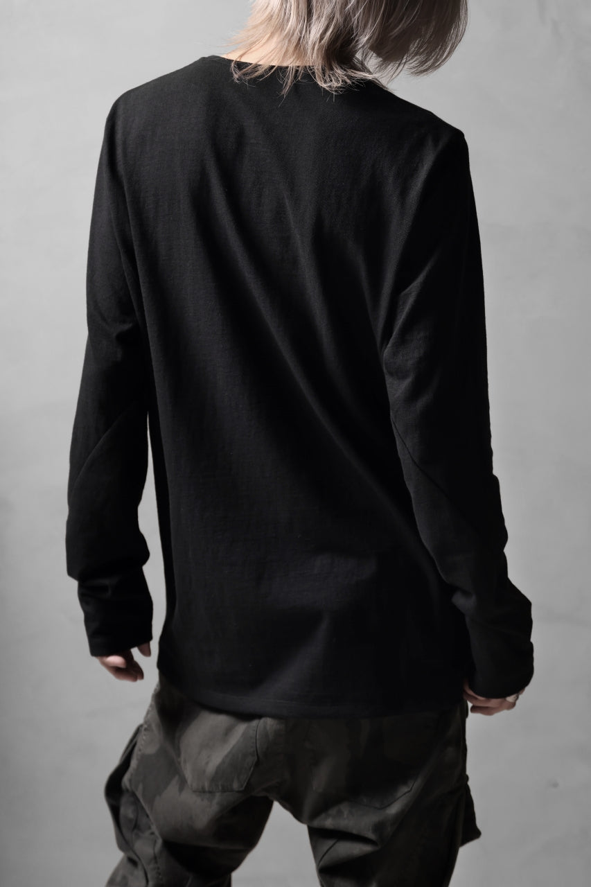画像をギャラリービューアに読み込む, black crow x LOOM exclusive long sleeve tops / zimbabwe cotton jersey (black)
