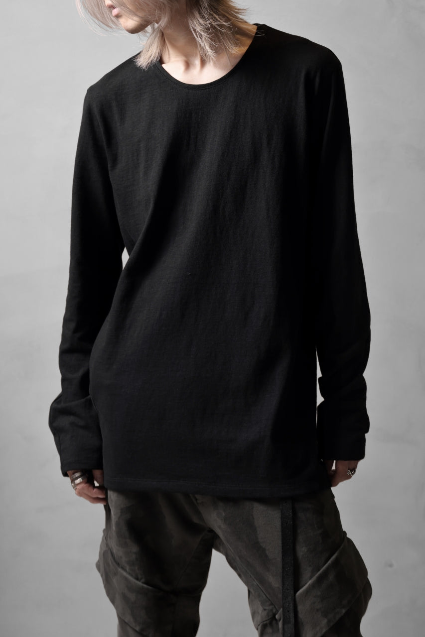 画像をギャラリービューアに読み込む, black crow x LOOM exclusive long sleeve tops / zimbabwe cotton jersey (black)