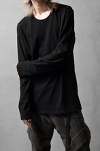 Load image into Gallery viewer, black crow x LOOM exclusive long sleeve tops / zimbabwe cotton jersey (black)