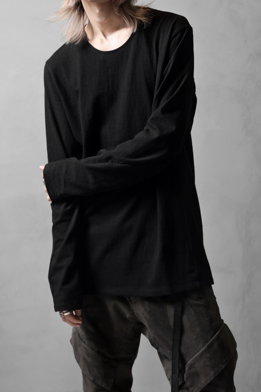 画像をギャラリービューアに読み込む, black crow x LOOM exclusive long sleeve tops / zimbabwe cotton jersey (black)