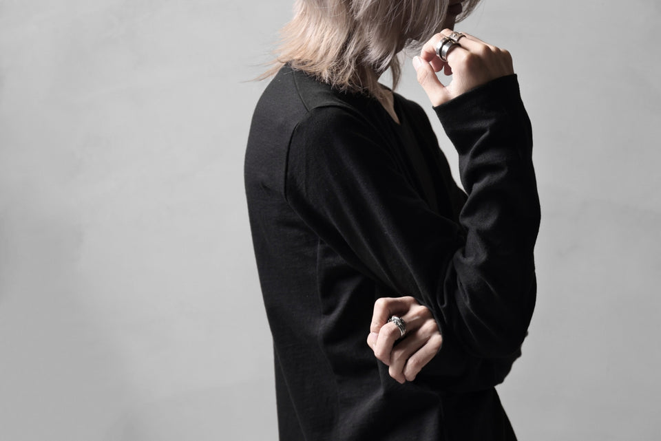 画像をギャラリービューアに読み込む, black crow x LOOM exclusive long sleeve tops / zimbabwe cotton jersey (black)