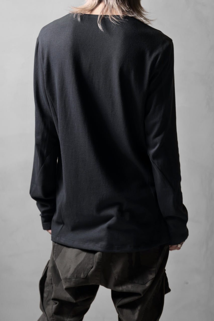 画像をギャラリービューアに読み込む, black crow x LOOM exclusive long sleeve tops / soft cotton jersey (d.grey)