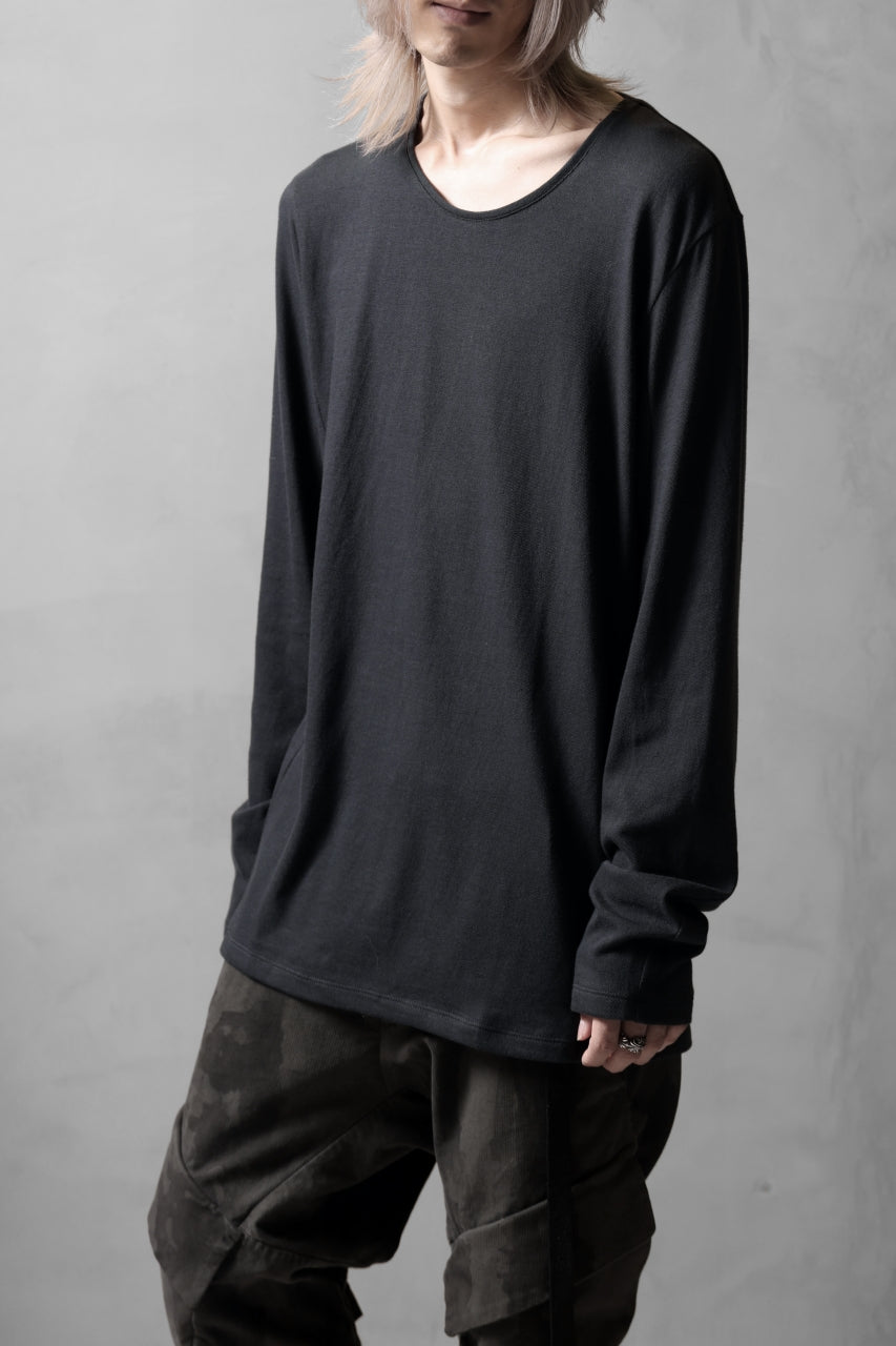 画像をギャラリービューアに読み込む, black crow x LOOM exclusive long sleeve tops / soft cotton jersey (d.grey)