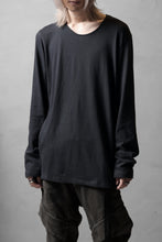 画像をギャラリービューアに読み込む, black crow x LOOM exclusive long sleeve tops / soft cotton jersey (d.grey)