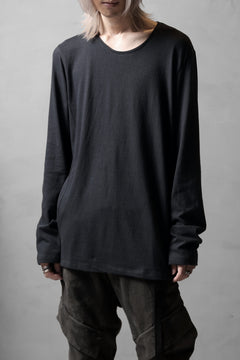 画像をギャラリービューアに読み込む, black crow x LOOM exclusive long sleeve tops / soft cotton jersey (d.grey)