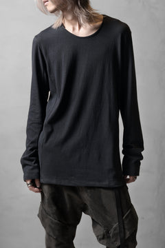 画像をギャラリービューアに読み込む, black crow x LOOM exclusive long sleeve tops / soft cotton jersey (d.grey)