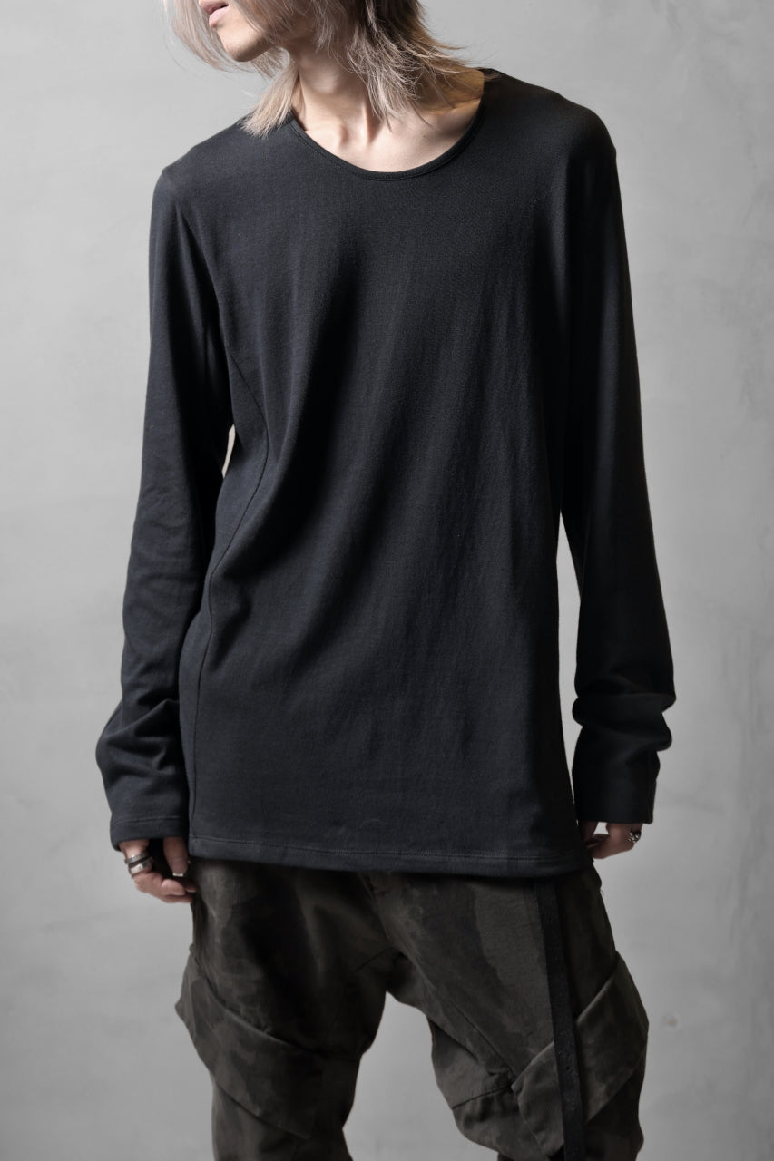 画像をギャラリービューアに読み込む, black crow x LOOM exclusive long sleeve tops / soft cotton jersey (d.grey)