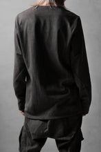 Load image into Gallery viewer, black crow x LOOM exclusive long sleeve tops / sumi dyed cotton jersey (carbon)